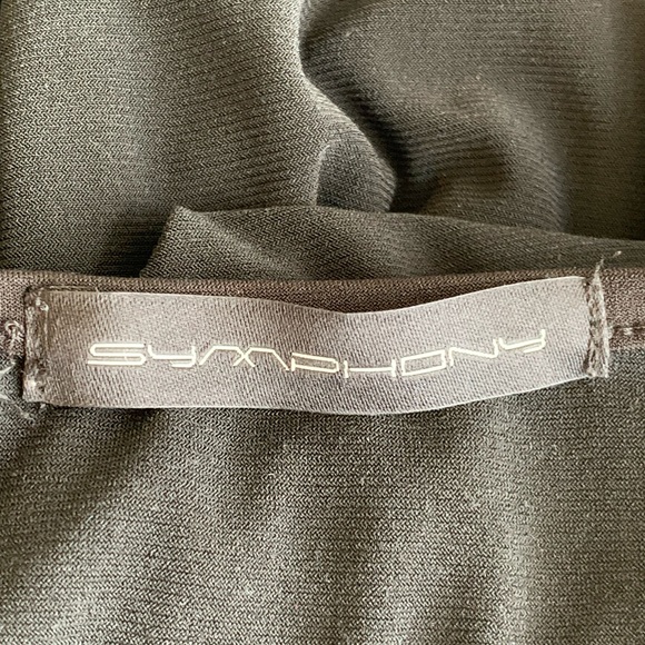 SYMPHONY LASER CUT DISTRESSED BLACK DRESS. SIZE MEDIUM - Picture 5 of 5